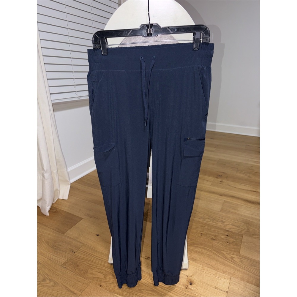 All In Motion Size M Womens Black Cargo Jogger Pants Athletic Hiking Stretch